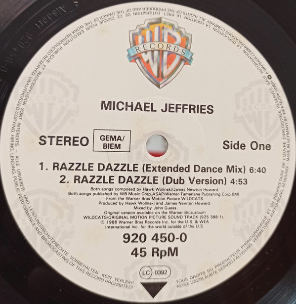 12": Michael Jeffries - Razzle Dazzle