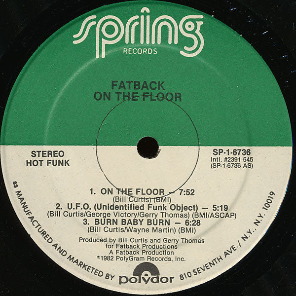 On The Floor With Fatback - secondary