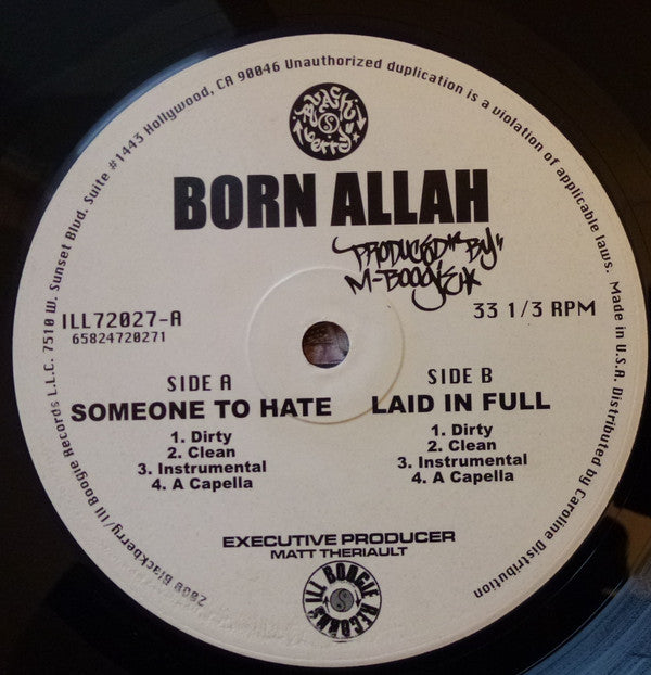 Born Allah - Someone To Hate / Laid In Full