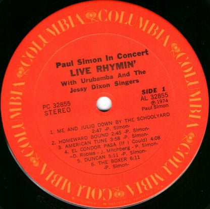 Paul Simon In Concert Live Rhymin' - secondary