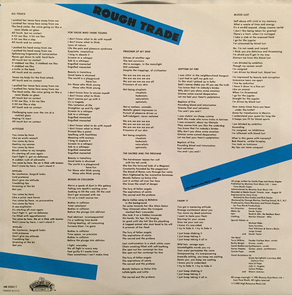Rough Trade - For Those Who Think Young