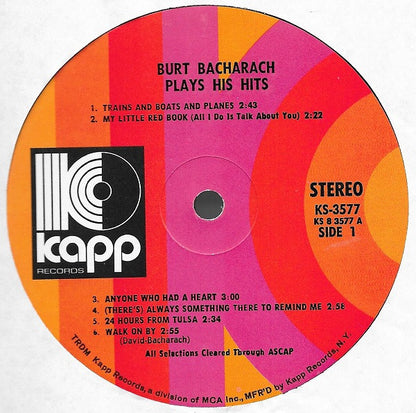 Burt Bacharach - Plays His Hits