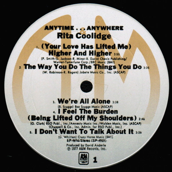 Rita Coolidge - Anytime... Anywhere