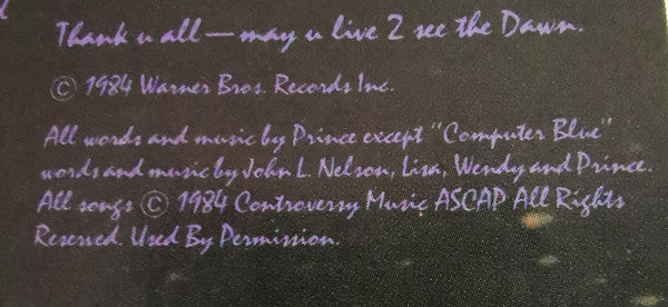 Prince And The Revolution - Purple Rain