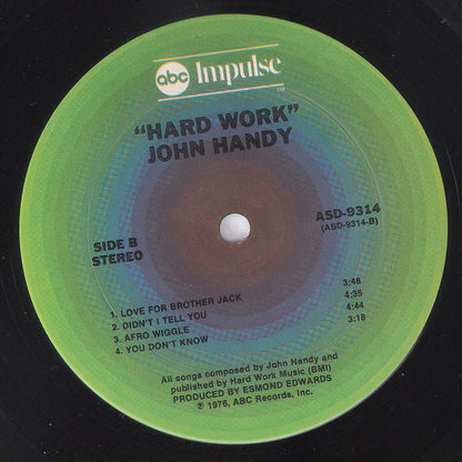 John Handy - Hard Work
