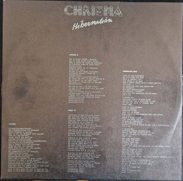 Hibernation - secondary