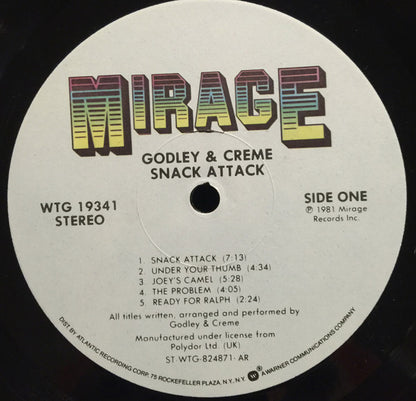 Godley & Creme - Snack Attack