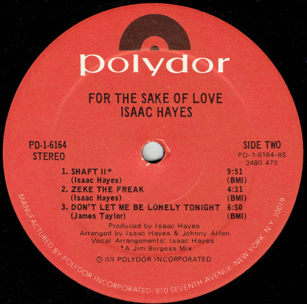 Isaac Hayes - For The Sake Of Love