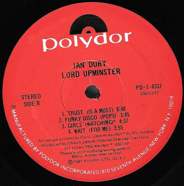 Lord Upminster - secondary