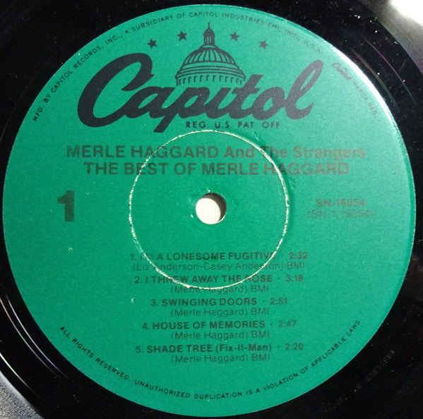 The Best Of Merle Haggard - secondary