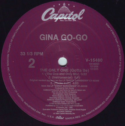 12" Single: Gina Go-Go - The Only One (Gotta Be)