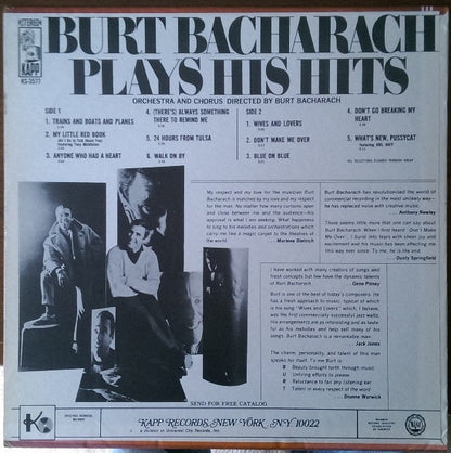 Burt Bacharach - Plays His Hits
