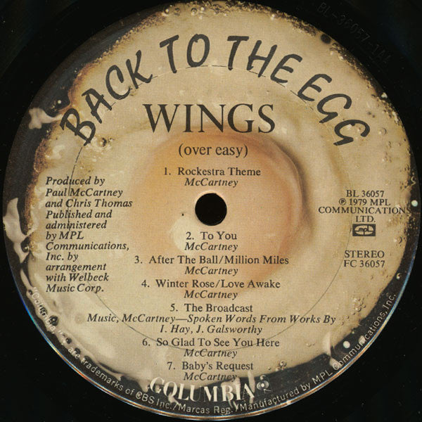 Back To The Egg - secondary