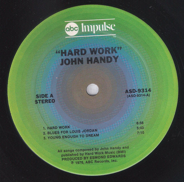 John Handy - Hard Work