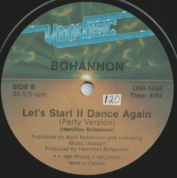 Let's Start II Dance Again - secondary
