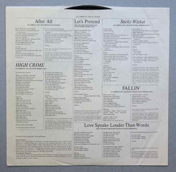 Al Jarreau - High Crime
