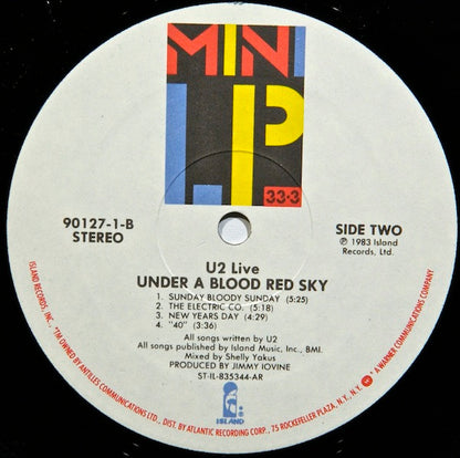 Live "Under A Blood Red Sky" - secondary
