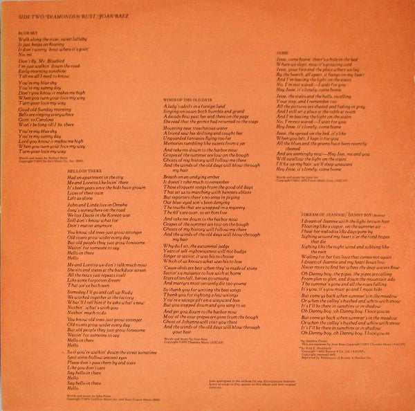 Diamonds & Rust - secondary