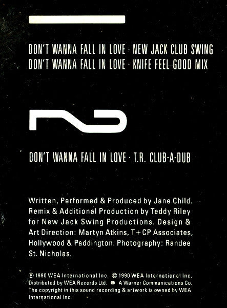 12" Single: Jane Child - Don't Wanna Fall In Love