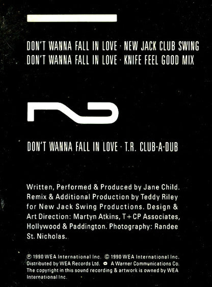 12" Single: Jane Child - Don't Wanna Fall In Love
