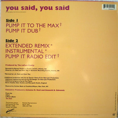 You Said, You Said - secondary