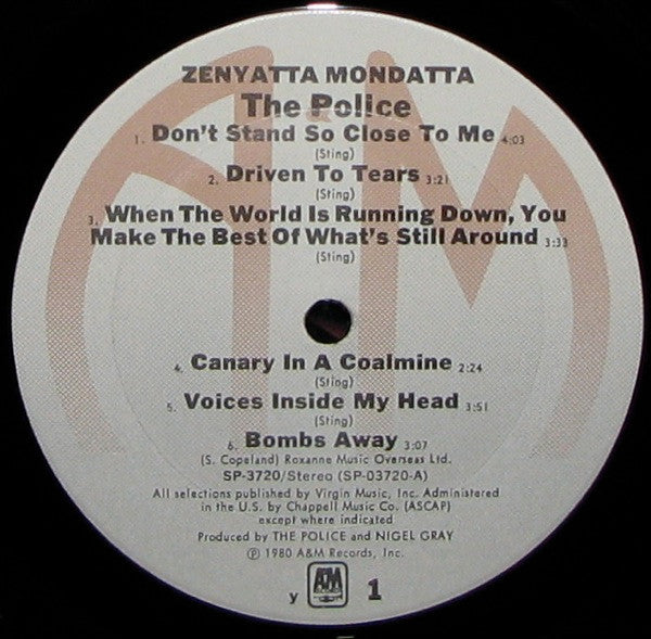 The Police - Zenyatta Mondatta