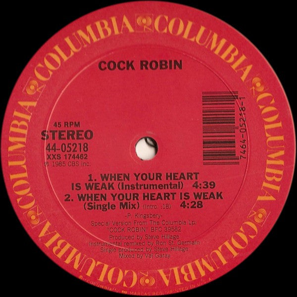 When Your Heart Is Weak (12" Dance Remix) - secondary