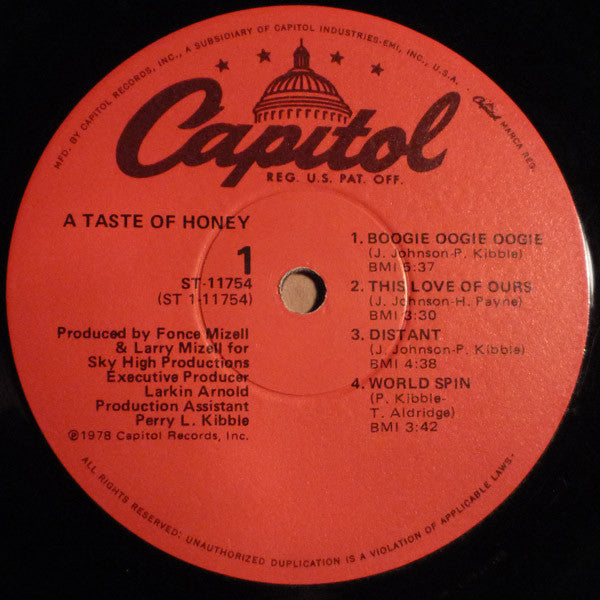 A Taste Of Honey - secondary