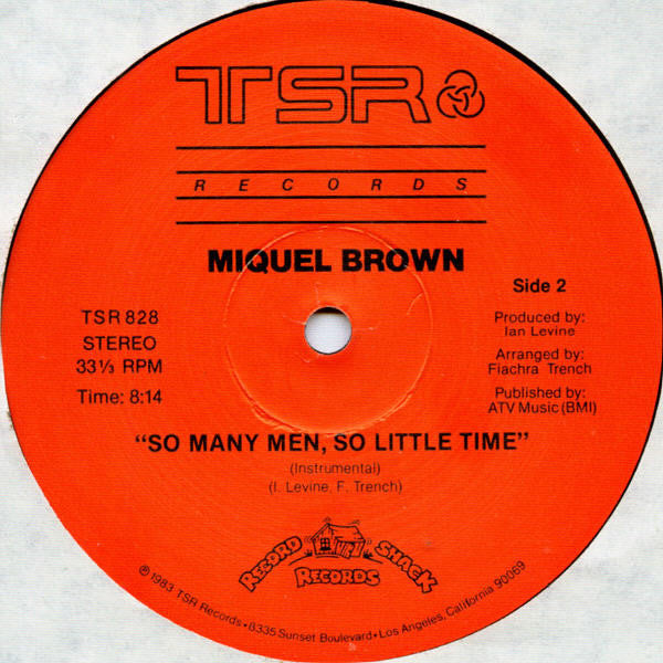 12": Miquel Brown - So Many Men - So Little Time