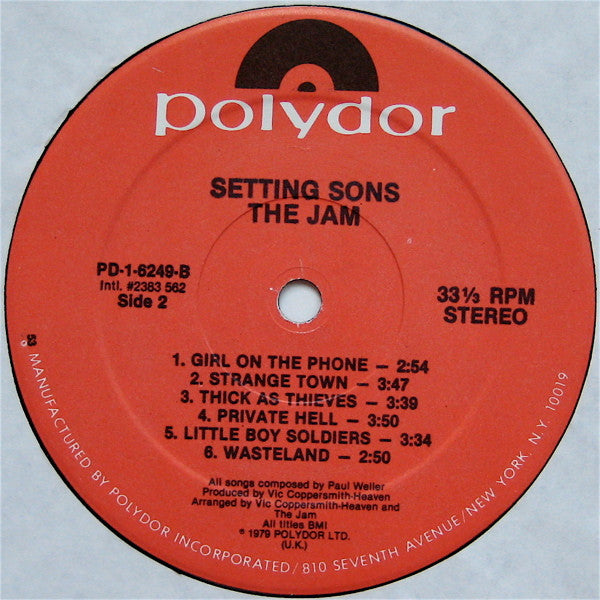 Setting Sons - secondary