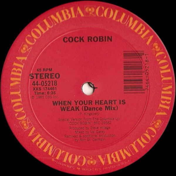 When Your Heart Is Weak (12" Dance Remix) - secondary