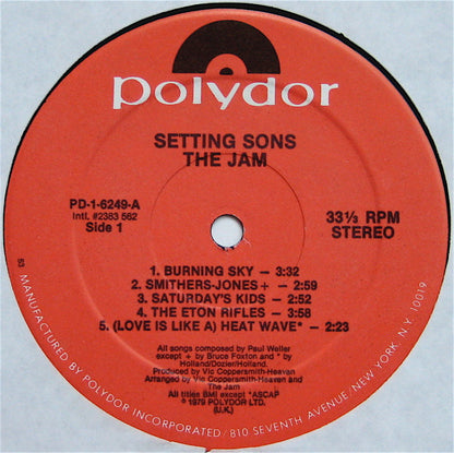 Setting Sons - secondary