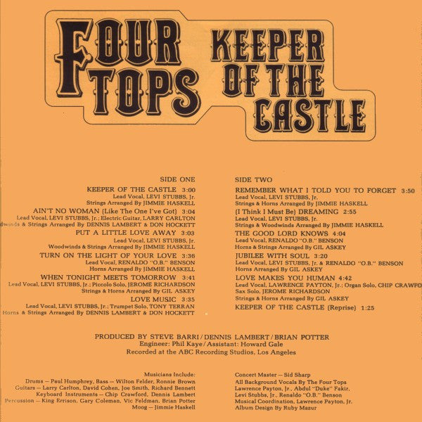 Keeper Of The Castle - secondary