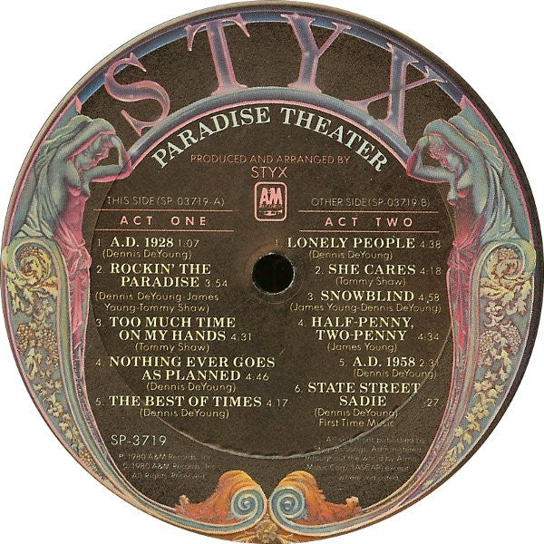 Paradise Theatre - secondary