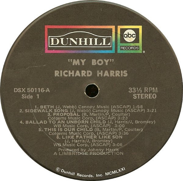 Richard Harris - My Boy