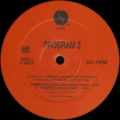 12" Single: Program 2 - Una