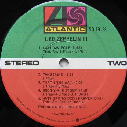 Led Zeppelin III - secondary