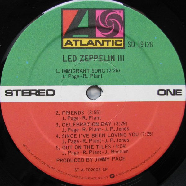 Led Zeppelin III - secondary