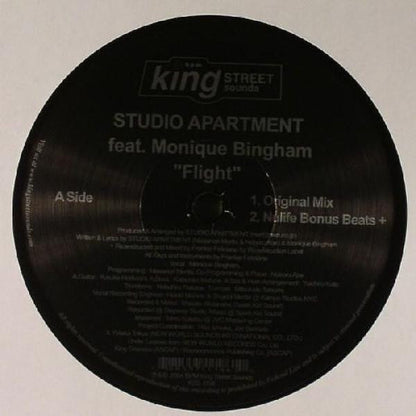 12" Single: Studio Apartment, Monique Bingham - Flight