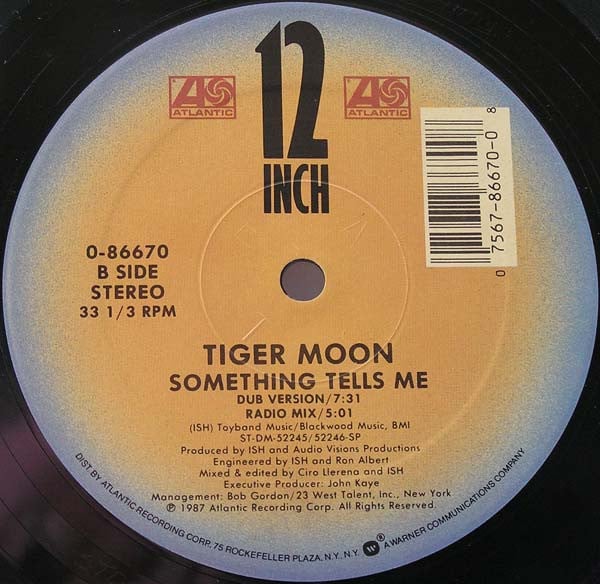 12": Tiger Moon - Something Tells Me