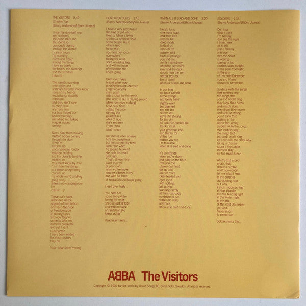 The Visitors - secondary