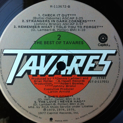 The Best Of Tavares - secondary