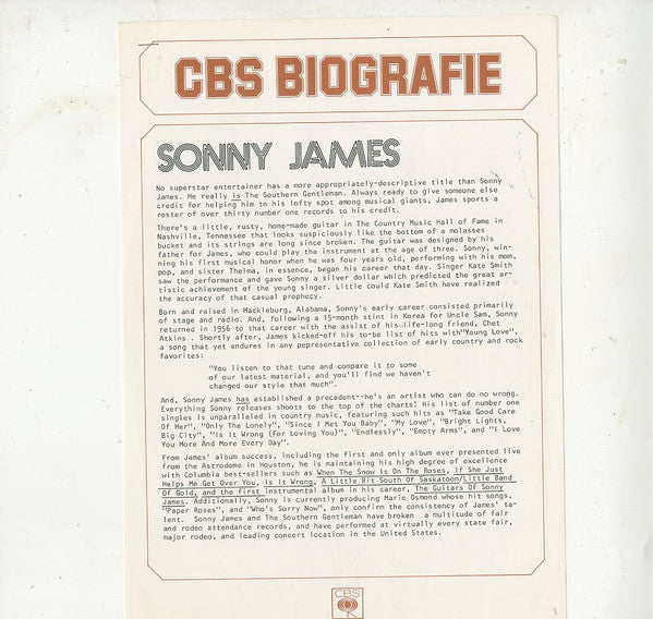 Sonny James In Prison, In Person - secondary