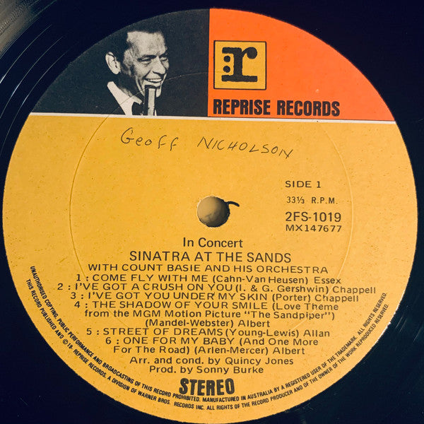 Frank Sinatra, Count Basie Orchestra - Sinatra At The Sands