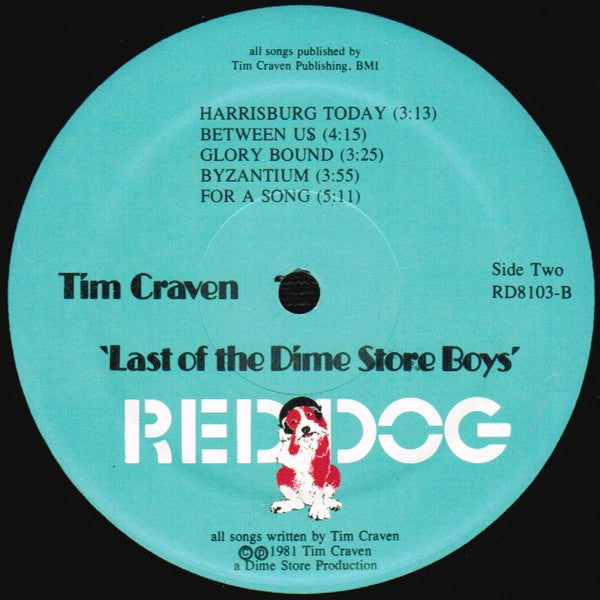Tim Craven - Last Of The Dime Store Boys