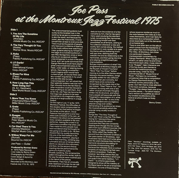 At The Montreux Jazz Festival 1975 - secondary