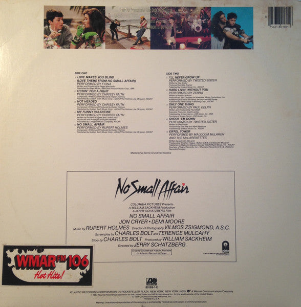 No Small Affair (Original Motion Picture Soundtrack) - secondary