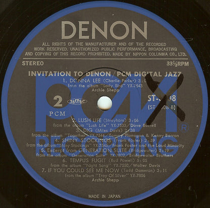 Various - Invitation To Denon / PCM Digital Jazz