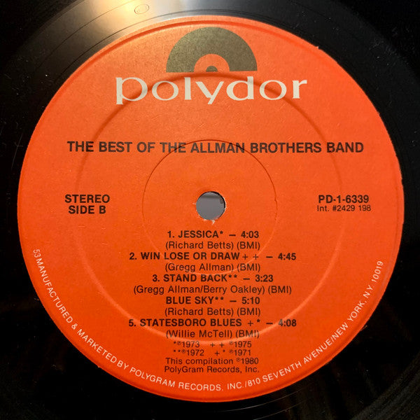 The Best Of The Allman Brothers Band - secondary