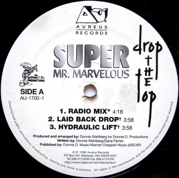 12": Super Mr. Marvelous - Drop The Top